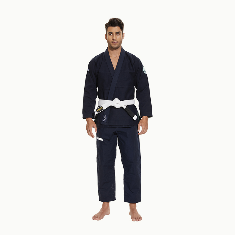 Fabbrica diretta all\'ingrosso uniformenera intuitiva Judo-GI Judo GI brasiliano Jiu Jitsu GI con tessuto traspirante